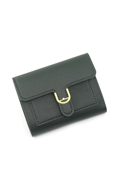 OEM Portofel de damă, piele ecologică, închidere cu cataramă, compartimente m...