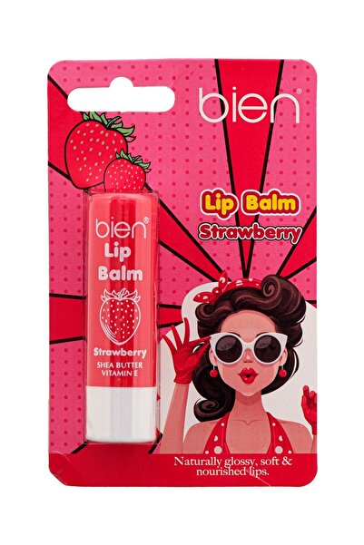 Bien Professional Çilekli Dudak Lip Balm Nemlendirici Shea Yağı E Vitaminli D...