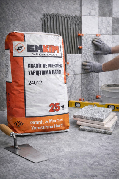 NVT YAPI İNŞAAT Granit Seramik Yapıştırma Harcı (Gri) C2TE 25Kg