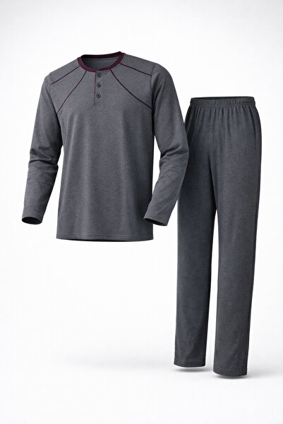 Mutlu City Men's Interlock Comfortable Fit Zero Collar High Quality Cotton Pa...