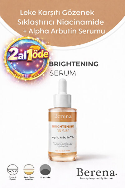 BERENA leke karşıtı arbutin niacinamide cilt bakım serumu 30ml (alfa arbutin ...