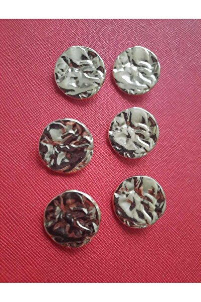 beyna aksesuar Buton cu design cerc șifonat auriu 2,5 C m Buton metalic pentr...