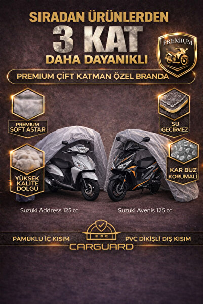 CarGuard متوافق مع سوزوكي أدريس 125 سي سي وأفينيس 125 سي سي. حقيبة خلفية للدر...