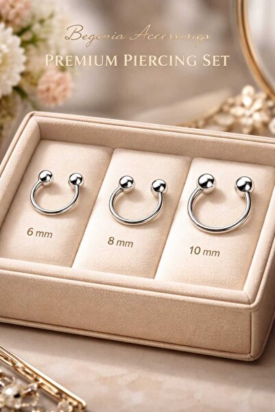 Öte Beri ÖteBeri 316l Cerrahi Çelik Helix, Septum,Kıkırdak,Smiley,Tragus 6mm,...