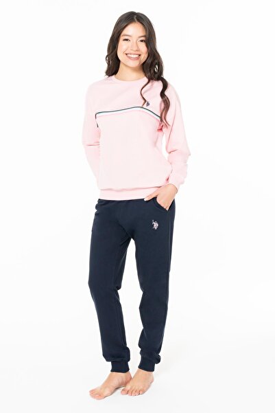 U.S. Polo Assn. Costum de pijama pentru femei, cu 2 fire, pentru iarnă, pentr...