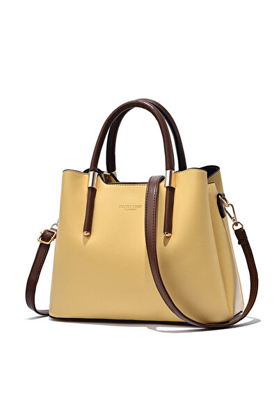 OEM Geantă de damă cu curea de umăr și două mânere fixe, multe compartimente,...