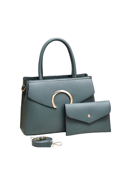 OEM Women's bag set with wallet, 2 pieces, eco-leather, shoulder strap and tw...