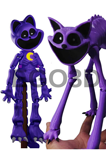 YAZDİR3D Catnap Ve Catnap Hareketli Oyuncak 2 Ad ( Gülümseyen Hayvanlar Poppy...