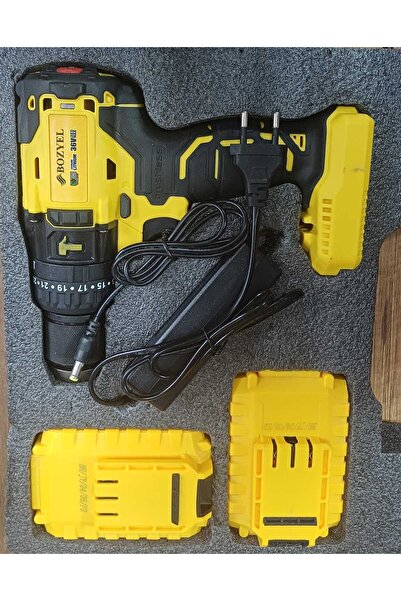 bozyel 10 Pilli Kömürsüz Matkap - 84 Parça-şarlı Darbeli Kaliteli Vidalama Seti