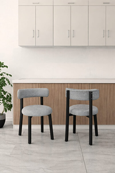 MEDA CONCEPT 1 Adet Bella Mutfak Balkon Salon Sandalyesi Hanedan Kumaş