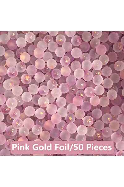 Choice خرز زجاجي وردي اللون لحوض السمك، لوازم تنسيق أحواض السمك الصغيرة، تنسي...