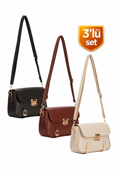 Adelina Bags Women's 3-Piece Bag Pack Crossbody Shoulder Bag Three Pieces