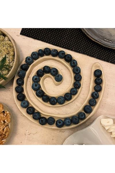 Potenra Stoneware Sunum Tabağı Zeytinlik - Meyvelik