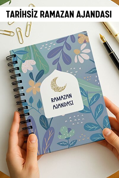 Eldesen Tasarım Ramazan Ajandası, Oruç, Hatim, Teravih, Günlük ve Aylık Planl...
