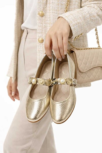 Slipcat Daily Women's Ballerinas Adjustable Buckle Lightweight Comfortable Shoes