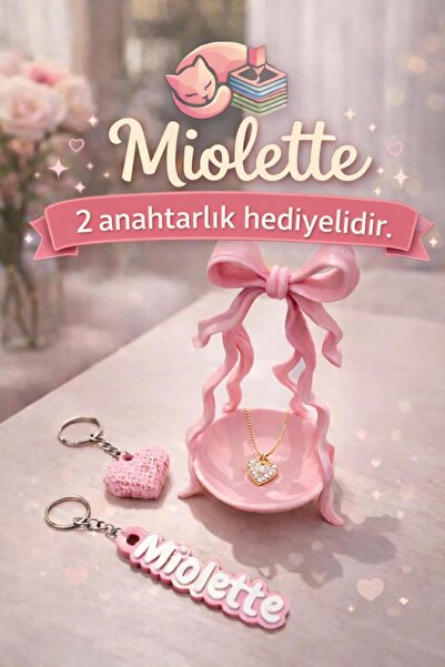 Miolette Fiyonk Tasarımlı Dekoratif Takı & Aksesuar Standı (Miolette Anahtart...