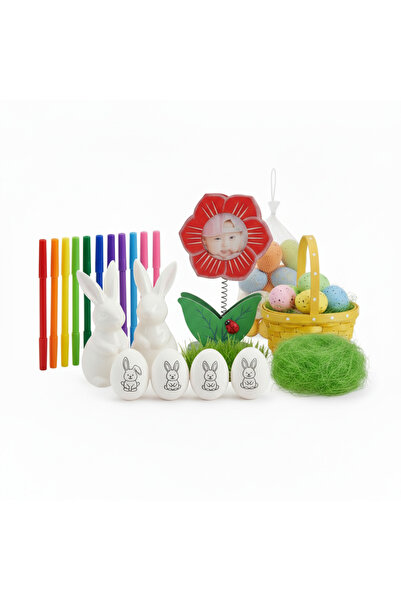 OEM Complete Easter Set for Kids – Coloring Eggs, Decorations, Artificial Gra...