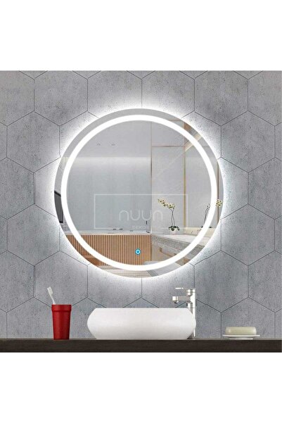 NUUN DEKOR 90 Cm Dokunmatik Beyaz Ledli Ayna (DİMMER)