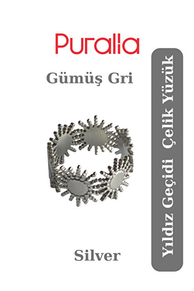 Puralia Stars Passage Adjustable Steel Ring