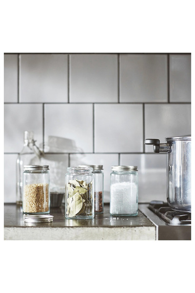 IKEA جرة توابل من الستانلس ستيل سعة 35 سنتيلتر من سيترونهاج، 4 قطع