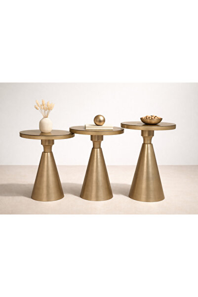 Valda MİDAS 3 LÜ SARI BOYALI AYNALI ZİGON