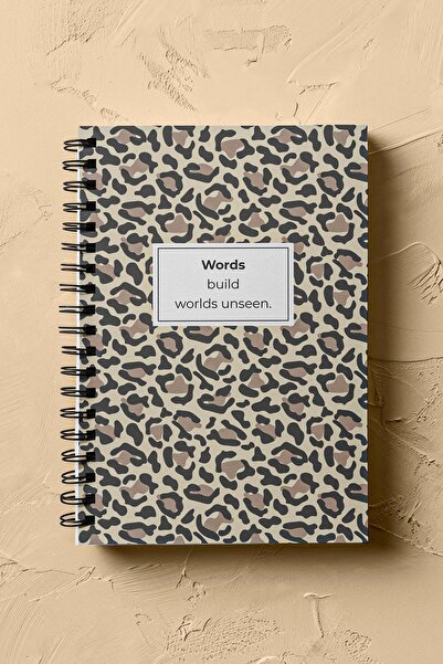 Notisyon Çizgisiz Not Defteri, Defter, Okul Defteri, Leopar Defter, Leopar Ka...