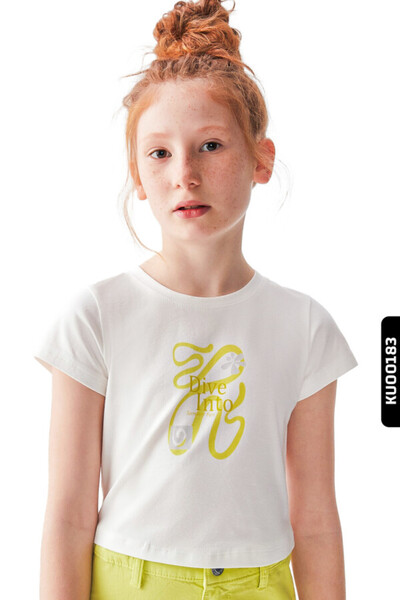 nk kids Digital Printed Crystal Stone Printed T-Sleeve Slim Fit Pack Girls' T...