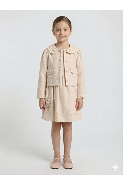 XO Kids فستان بناتي + بوليرو 5-8 سنوات 52143