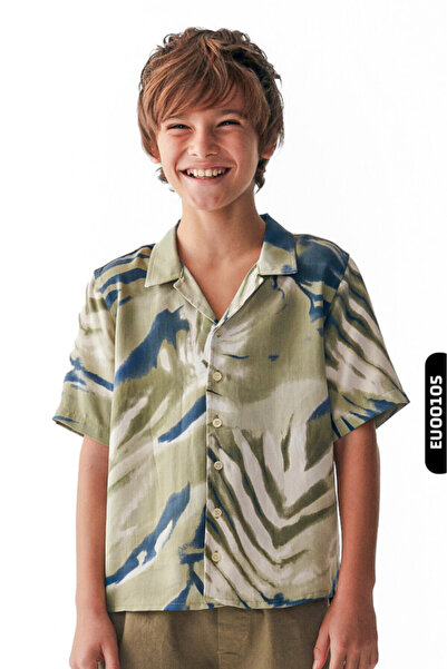 nk kids Dečija košulja - Spill Sa deznom , sa kragnom, na dugmiće, kratki ruk...