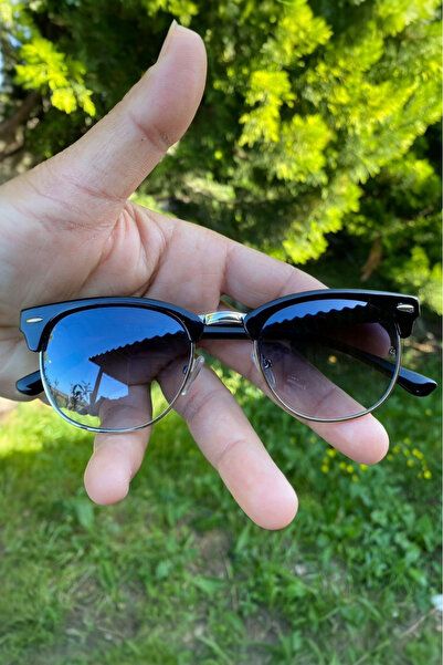 BAPPİR نظارات شمسية ريترو كلوب ماستر جولد سوداء للجنسين مع حماية من الفلتر Uv400