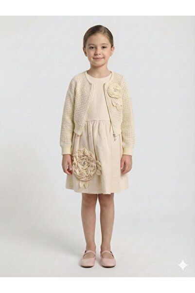 XO Kids فستان بناتي + بوليرو 6-9 سنوات 52124