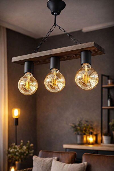 ONUR AVİZE Retro Rustik Salon Mutfak Balkon Veranda Kafe Ofis Çalışma Odası A...