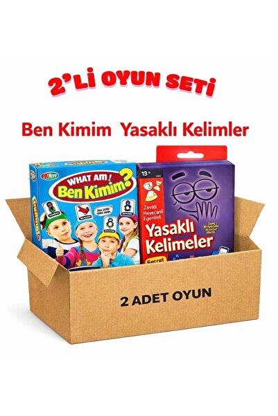 Hobi Eğitim Dünyası 2li Oyun Seti Ben Kimim Neyim-Yasaklı Kelimeler Tabu secr...