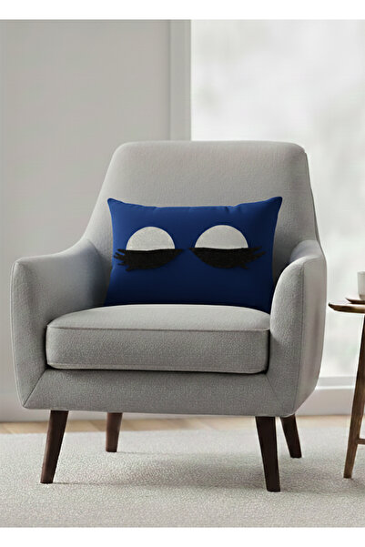 Nisahometeks Stain Resistant Erasable Eyelashed Throw Pillow Pillow Case 50*3...