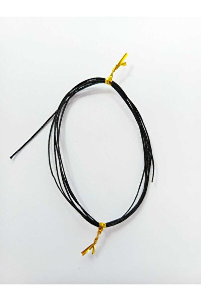 Eskişehir hobi sanat 1 mm 1 metru șnur cerat de culoare neagră, piele de călă...