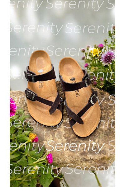 Land of Cork Anatomical Flip Flops Handmade Women's Slippers Suede Leather Co...