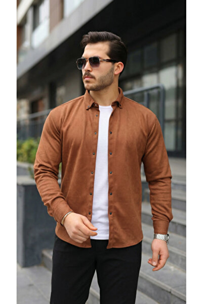 Kanonik Education Men's Long Sleeve Suede Shirt