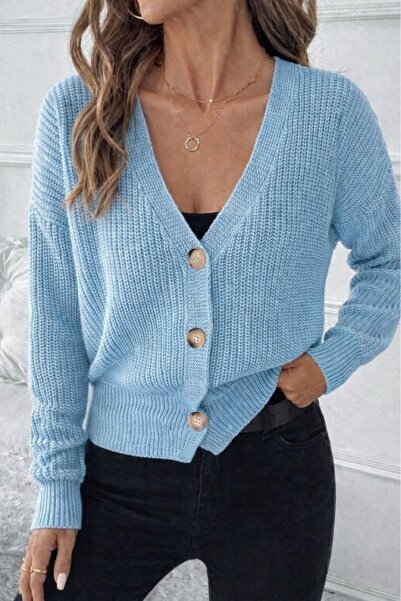 Kanonik Education    Button Detail Knitwear Blouse