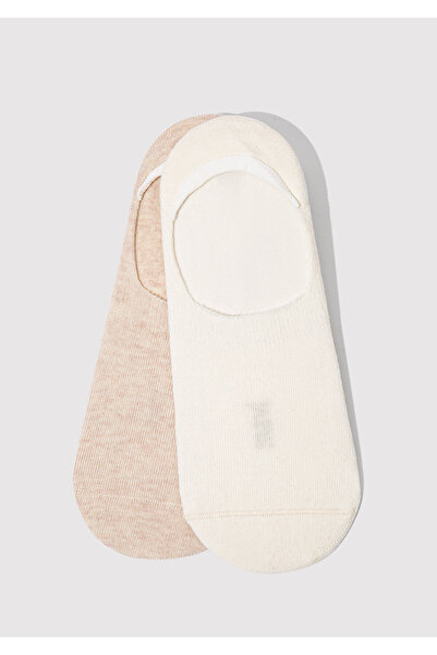 Mavi 2 Pack Ecru and White Ballerina Socks 092594 -34523