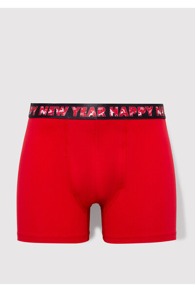 Mavi Yılbaşı Temalı Basic Boxer 0911733-32421