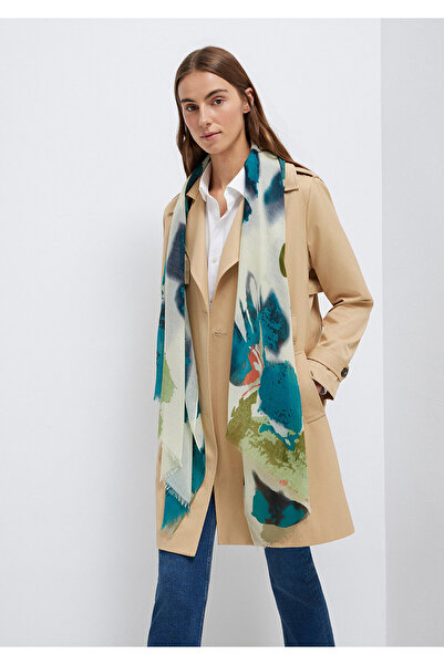 Mavi Baskılı Şal 1912227-35115