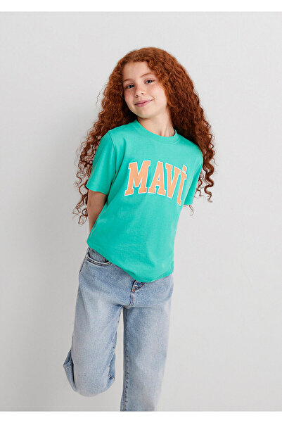 Mavi Grünes T-Shirt mit Logo-Aufdruck Regular Fit / Regular Fit7610109-71724