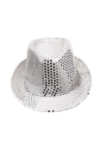 Kanonik Education Children's Fedora Hat Silver Color