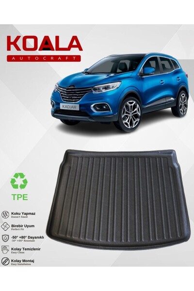 KoalaOtoTekstil Renault Kadjar (2015 ve Sonrası) 3d Bagaj Havuzu