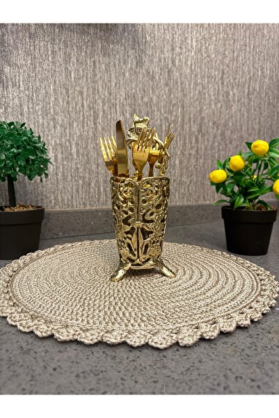 DecoZel Pirinç Döküm Kaşıklık Paslanmaz Kararmaz El İşciliği