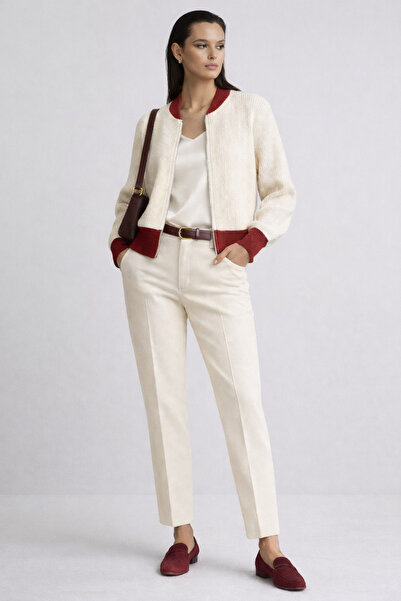 Ferraro Жіночий трикотажний кардиган з кашеміровою сумішшю, з блискавкою, екр...