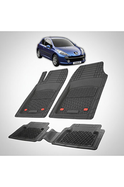 TEAMCAR Covorașe auto tip tavă compatibile cu Peugeot 207 Hatchback (3 uși 20...