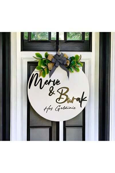 PAŞAOĞLU PLEKSİ Size Özel Kapı Süsü Ev Hediyesi Isme Özel 30 X 30 Cm