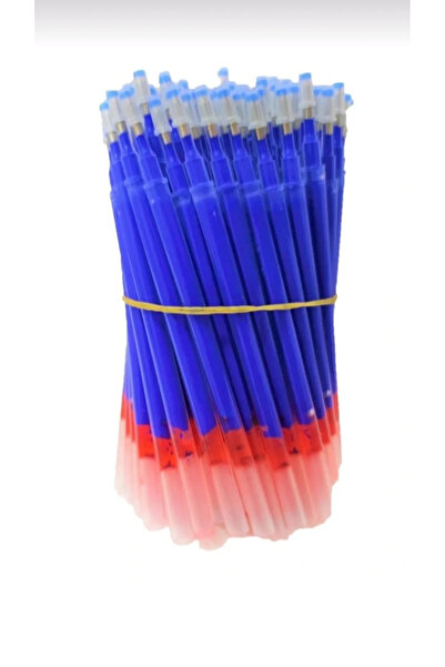 armex Uçan kalem MAVİ 100 LÜK PAKET KIRMIZI JELİ BÜYÜK BOY ÇİFT DOLUM ISI ÜTÜ...