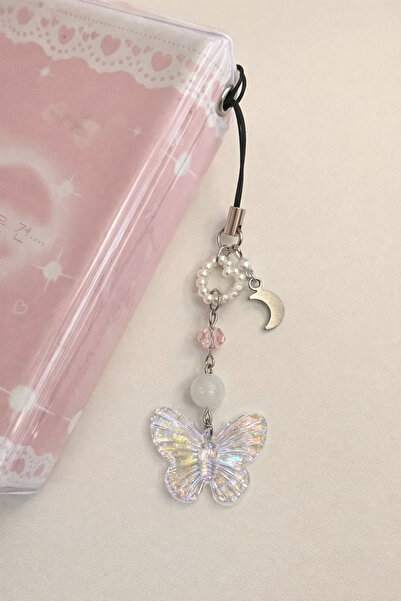 sleyshop Kalp Yıldız Ay Kelebek Fairycore Fiyonk Çanta Süsü Çanta Charm Telef...